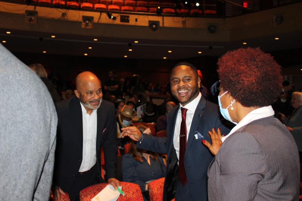 Electeds chatting before the event. Photo: Miranda Levingston for BK Reader.