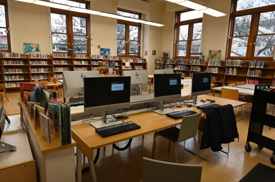The library feels brighter after a fresh coat of paint. Photo: Jessy Edwards for BK Reader.