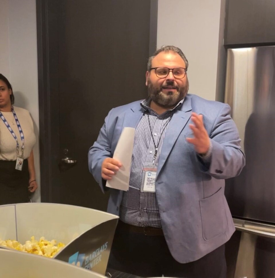 Chris Giacalone, the head of food and beverage at Barclays Center