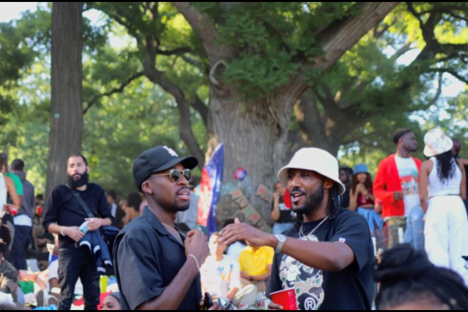 A scene from last year's Lay Out at Fort Greene Park. 