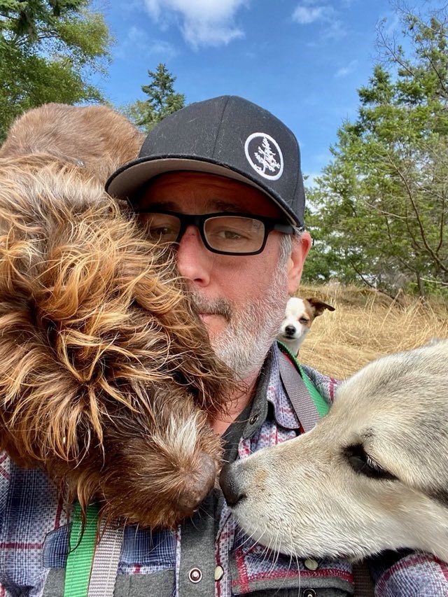 Darryl Deegan and his dogs