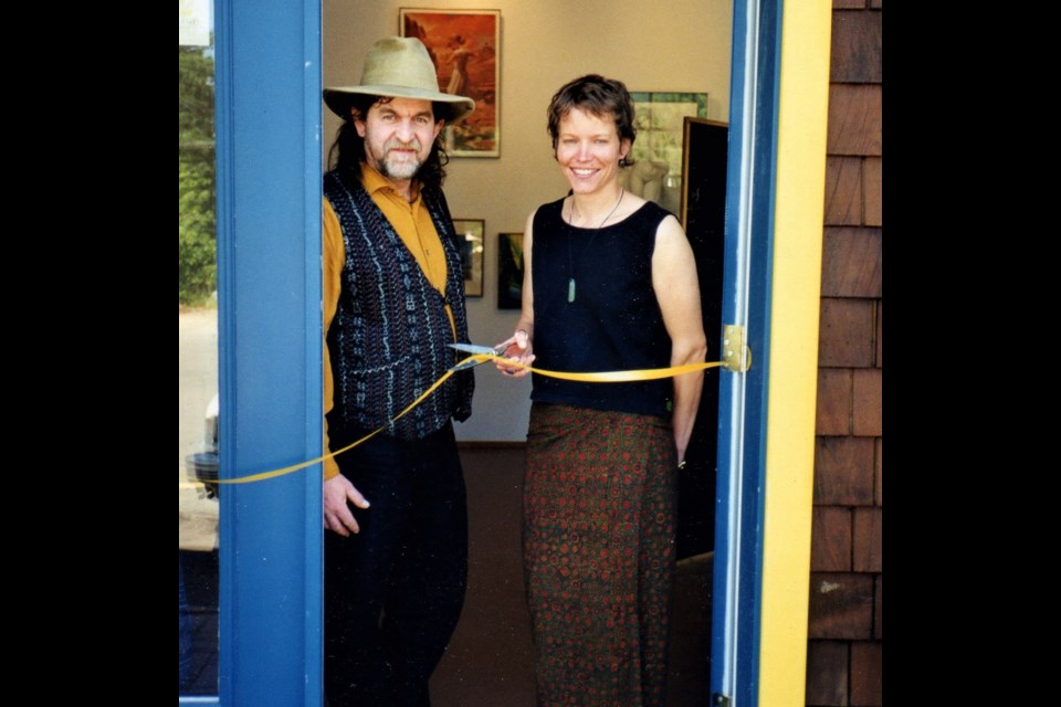 Pierre Beaudry and Jeanette Zwanenburg at the gallery’s founding on June 1, 1998.