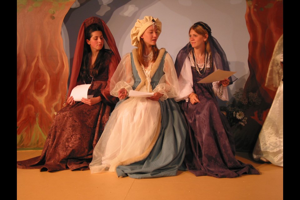Love’s Labour's Lost in 2003 was one of the first Shirley Wrinch costumed for Tir-na-nOg.