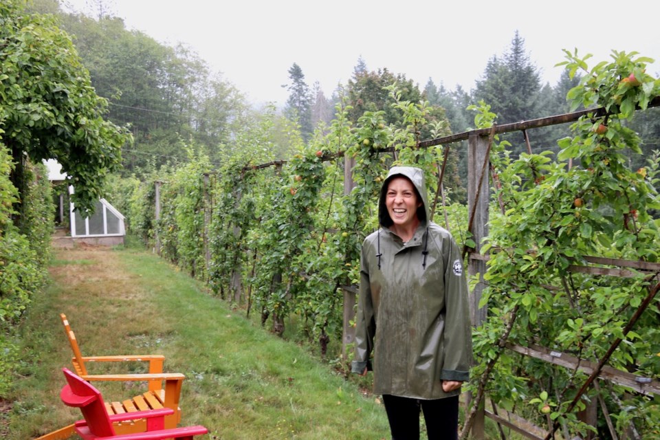 Christine Hardie spent a couple of years learning the ropes of John and Josephine Riley's orchard before she and her husband, Rob Purdy, took on the property.