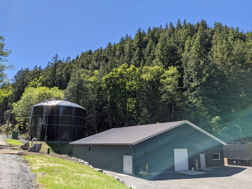 Cove Bay water treatment plant in June