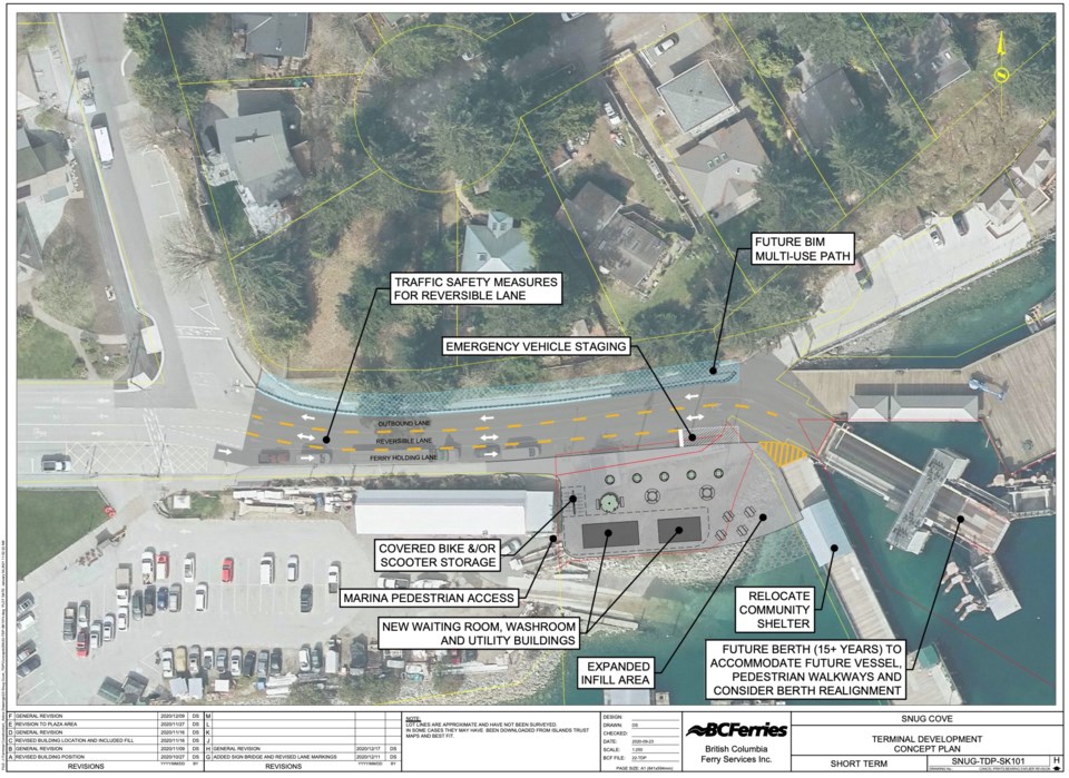 Snug Cove Terminal Development Plan from BC Ferries Jan. 2021