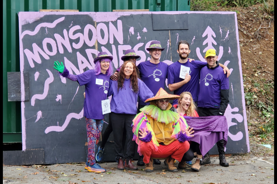 Spirits were high, and costumes colourful, for Monsoon Madness Mudder at Island Pacific School on Oct. 29. 