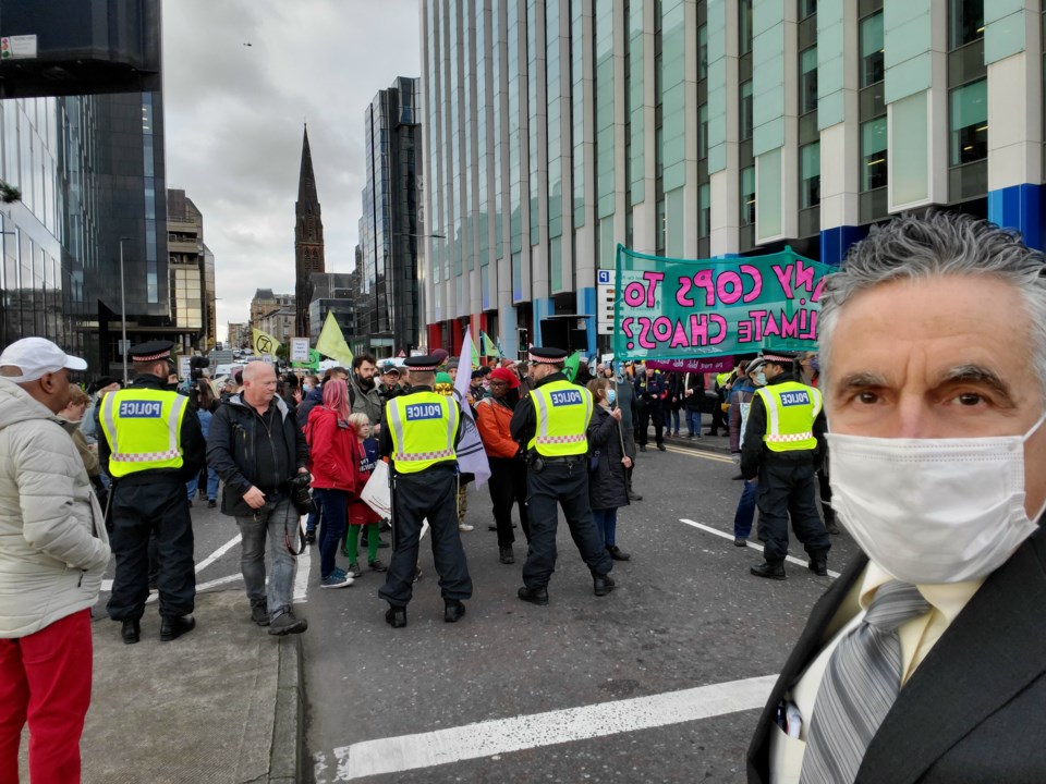 Charles McNeill COP26 street rally