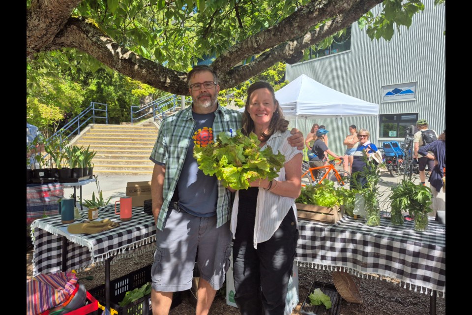 David & Jenni Griffiths are a fixture at the Bowen Island Farmers Market. 