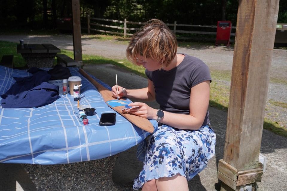 Participants were wrapping up their Paddles Across Canada project at the end of June. 
