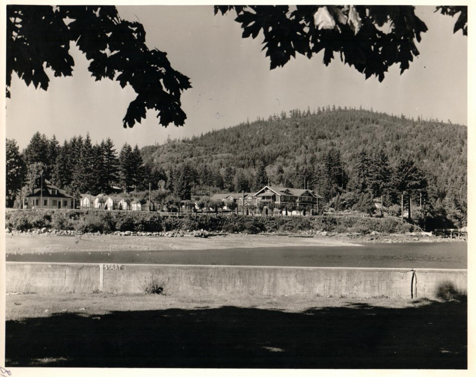 The steamships property in Deep Bay circa. 1930 - shot from across the bay