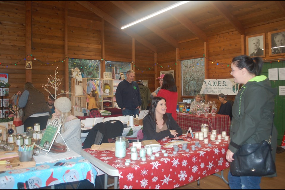 Collins Hall was packed pretty tight for Saturday’s Christmas Craft Fair. 