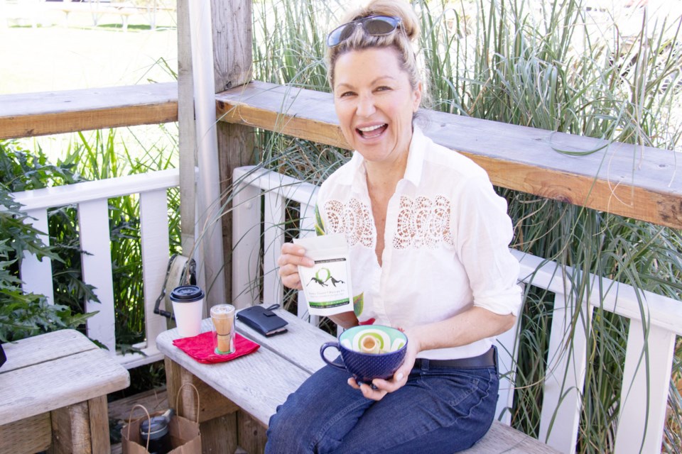 Naomi Thomas, of Bowen Island Matcha Company, finding balance in matcha.