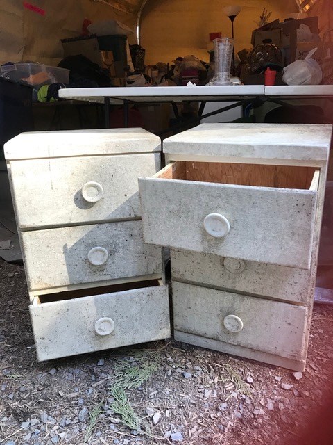 A chest of drawers left outside the Knick Knack Nook