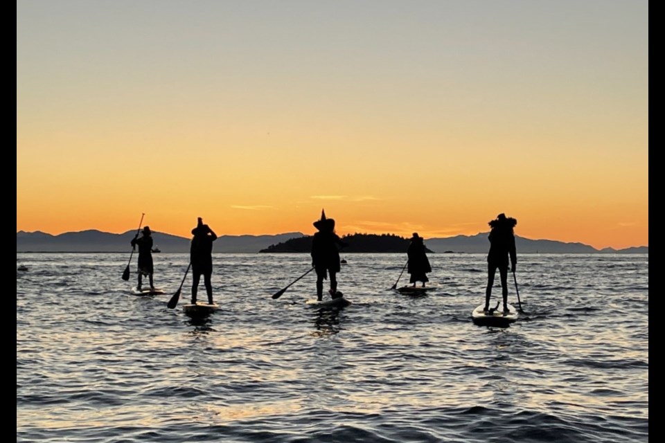 Some witches ride brooms, some witches ride paddleboards. 