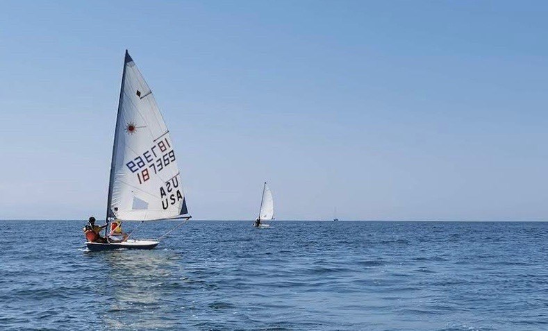BIYC sailboats on sea