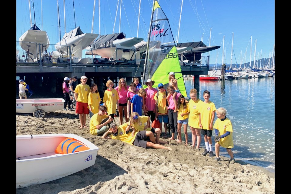 The Learn2Sail crew at the end of the Commodore’s Cup Regatta Sept. 2.