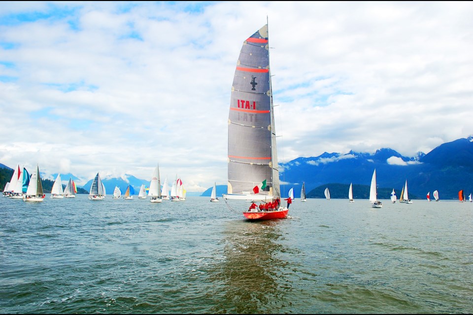 Il Moro, skipped by Mark Barnsley from North Vancouver, cut a commanding view on the sailing landscape.