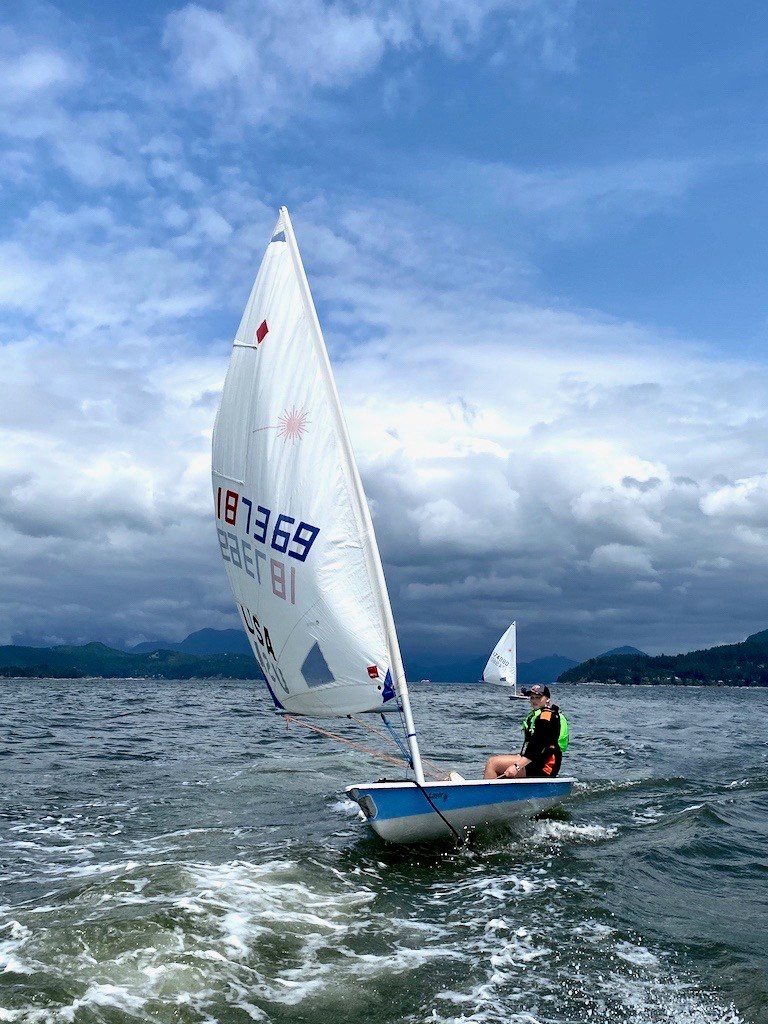 Sailor on BIYC sailboat 