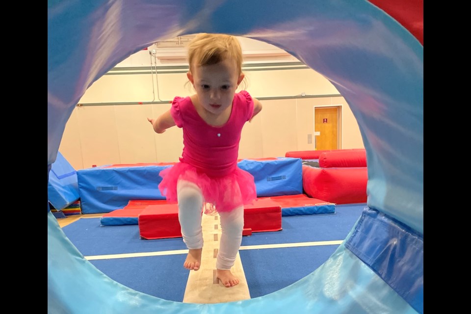 Gymnastics at Bowen Island Community School in 2021