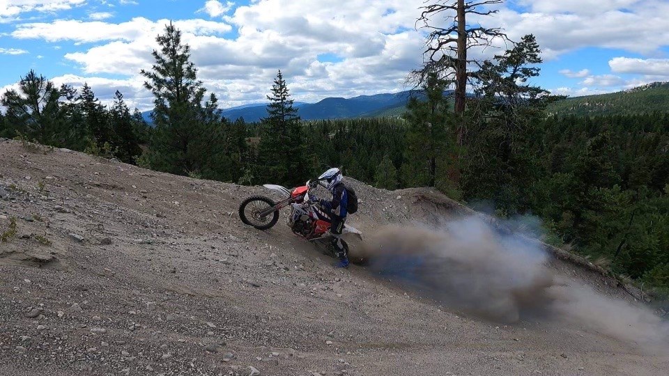 Kevan Bernards is competing in the August Red Bull Outliers Hard Enduro, veterans division, August 2021. 