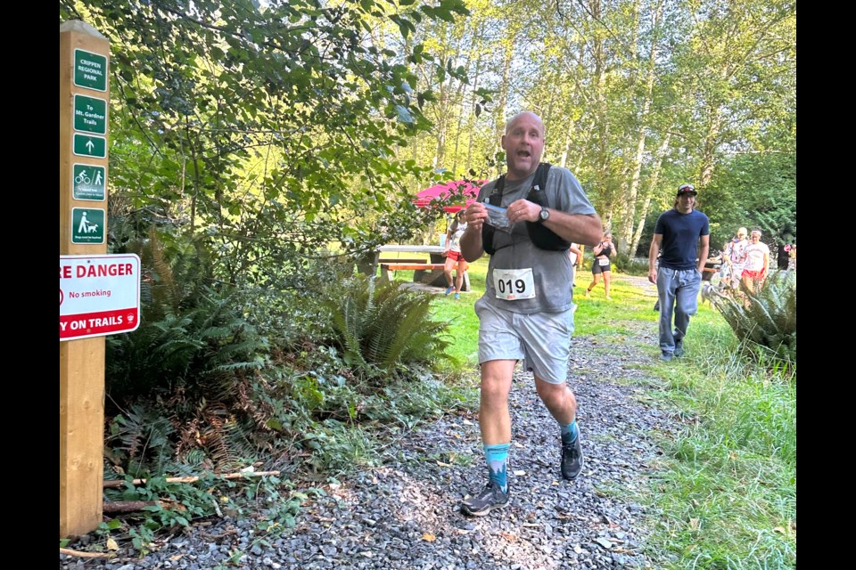 Bowen Island Fire Department firefighter Steve Edwards took part in the race. 