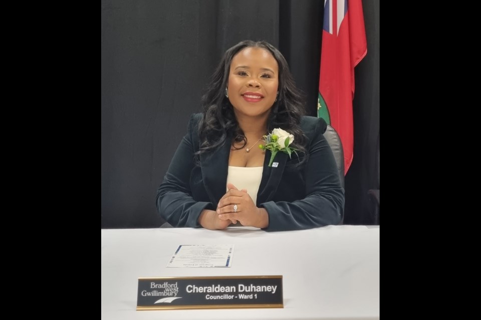 Coun. Cheraldean Duhaney became the first Black woman elected to Bradford West Gwillimbury when she was voted in as Ward 1 councillor in the fall.