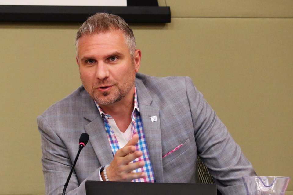 Ward 4 Coun. Joseph Giordano spoke during the regular meeting of council in the Zima Room at the Bradford West Gwillimbury Public Library on Tuesday evening, June 20, 2023.