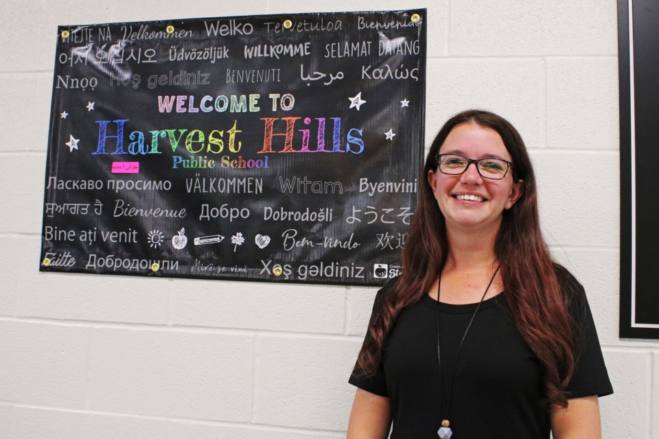Principal Jennifer Frans is seen during the open house at Harvest Hills Public School at 400 Crossland Boulevard in Bradford on Tuesday, Oct. 3, 2023.
