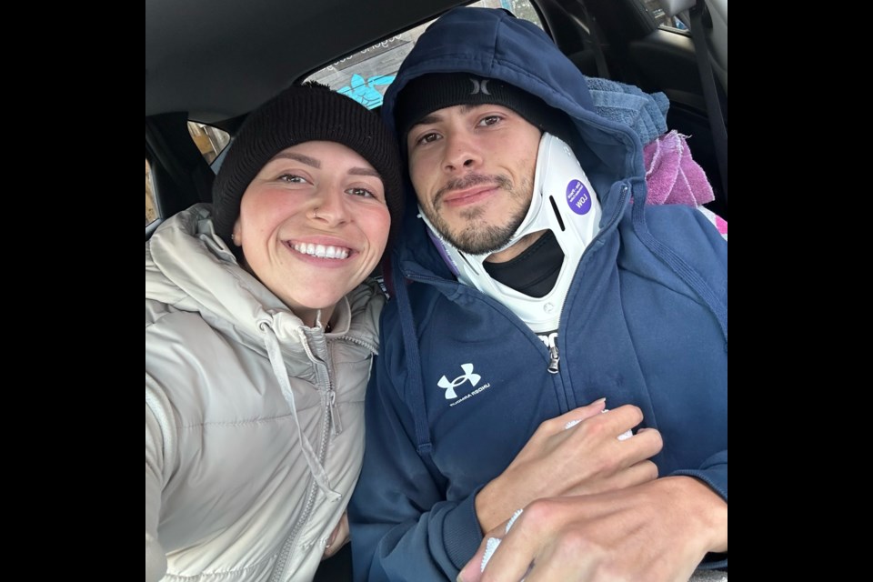 Tara Andrews (left) launched a GoFundMe campaign for her brother Jonathan Andrews in October to help him in his journey to seek treatment for an unknown illness which has left him mostly immobile since early 2022.