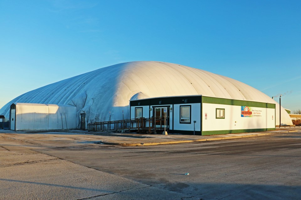 The Bradford Sports Dome can be seen at 2971 Sideroad 10 in Bradford on Dec. 21.