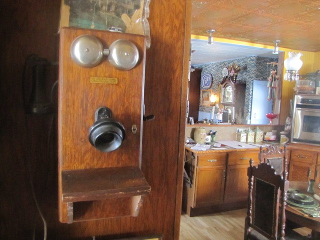 A phone in Jim Culbert's kitchen.                      