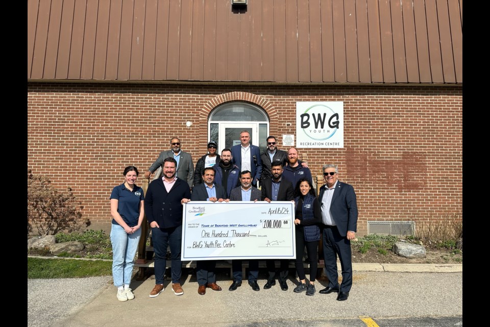 Bradford's new youth recreation centre has received a $100,000 donation from developer Ayaz Ahmed, to support accessibility upgrades and furnishings at the facility.