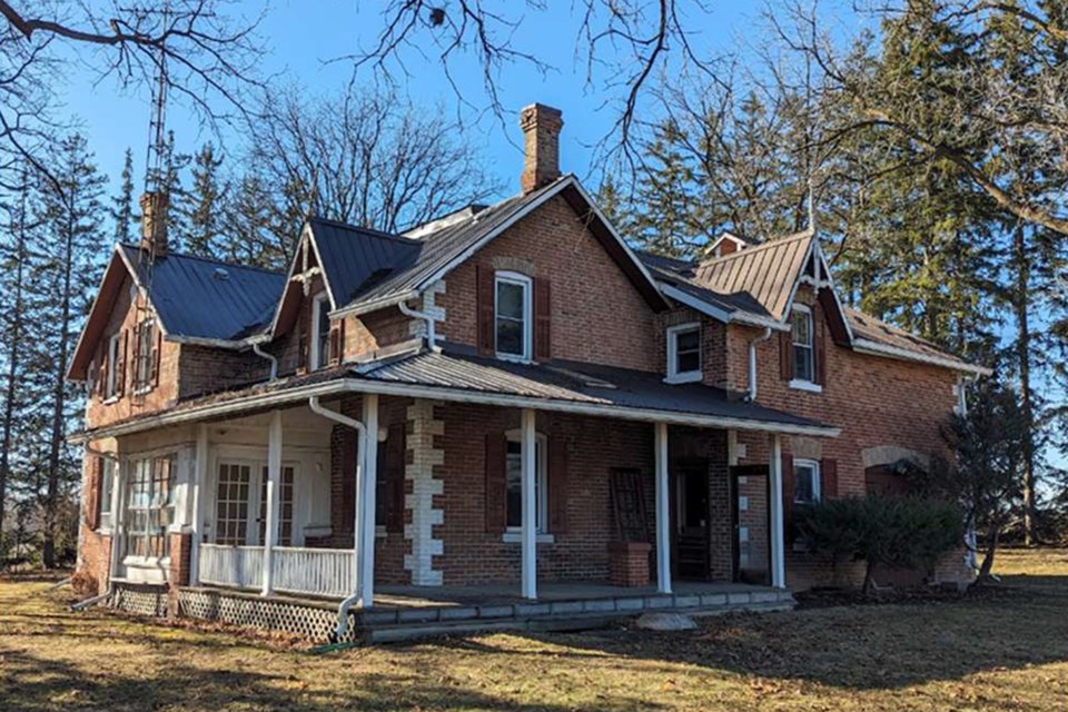 The farmhouse at 1934 Sideroad 5 is seen in an image included in a report from MHBC Planning Urban Design and Landscape Architecture, included in the agenda for Bradford’s heritage committee meeting on Thursday, May 23.