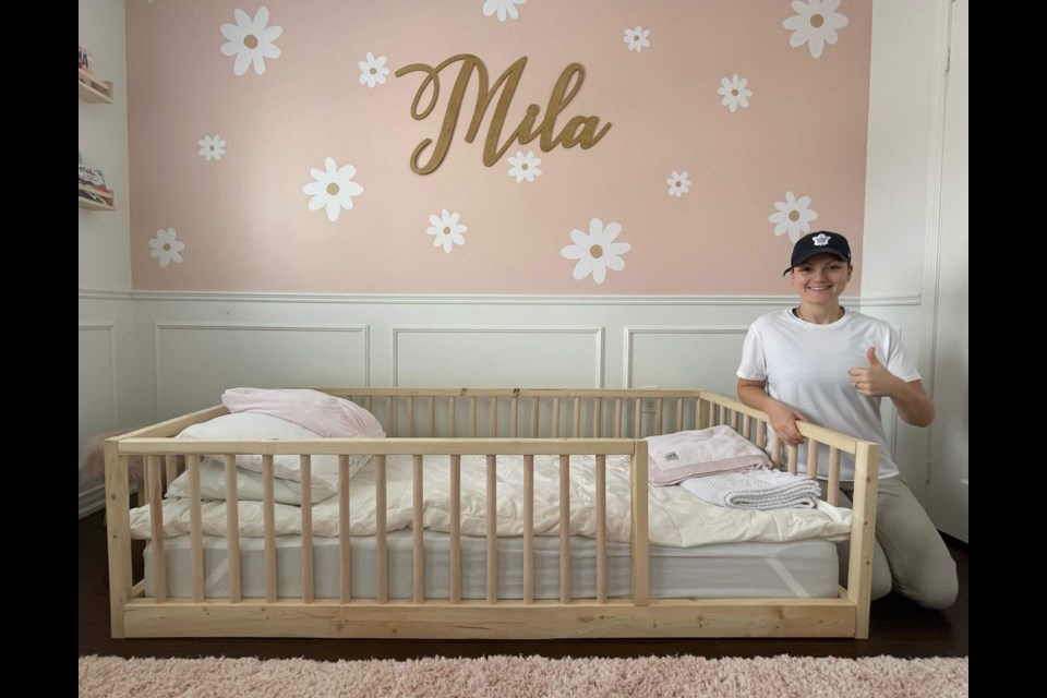 Bradford resident Jessica Carbonara builds beds for toddlers and children using spruce pine wood.
