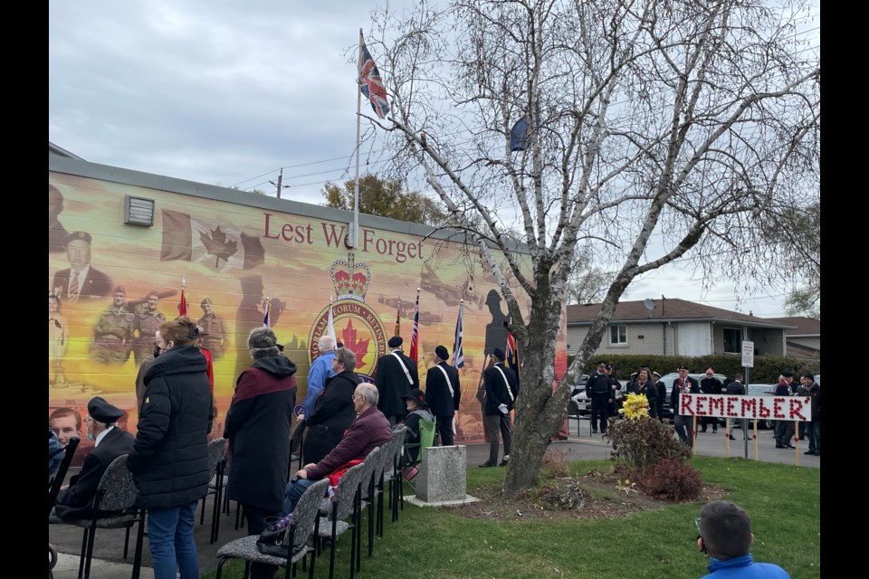 The Royal Canadian Legion in Bradford held its annual Remembrance Day ceremony Friday morning to honour veterans and active service members.