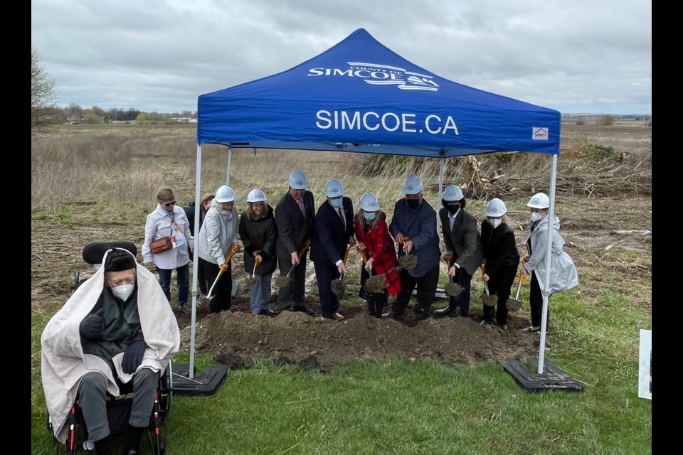 The ceremonial ground breaking took place today for the Simcoe Village Campus Redevelopment project in Beeton.