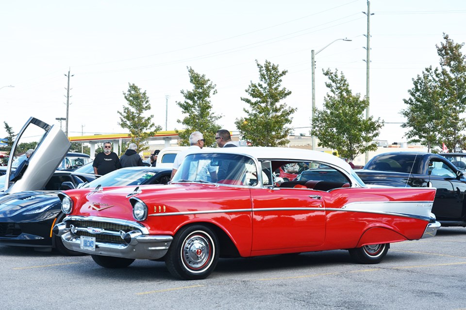 Chrome and polish at the Back Alley Cruisers Car Club meeting in Bradford. Miriam King/Bradford Today