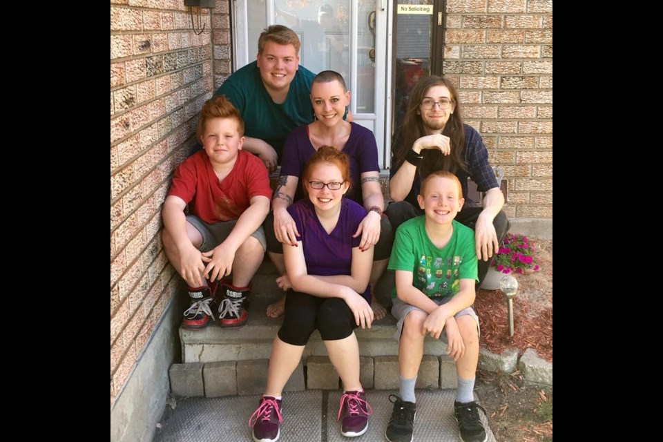 Byrnn Clark (middle) with her five children participate in Walk-for-Lupus Events and strive to bring the word lupus to the lips and ears of everyone. 