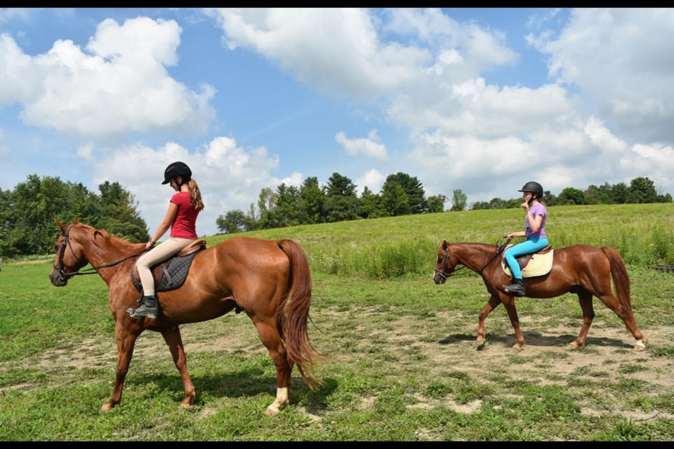 Equestrian activities play a big role in the overnight and day camps at Earthbound Kids. Miriam King/BradfordToday