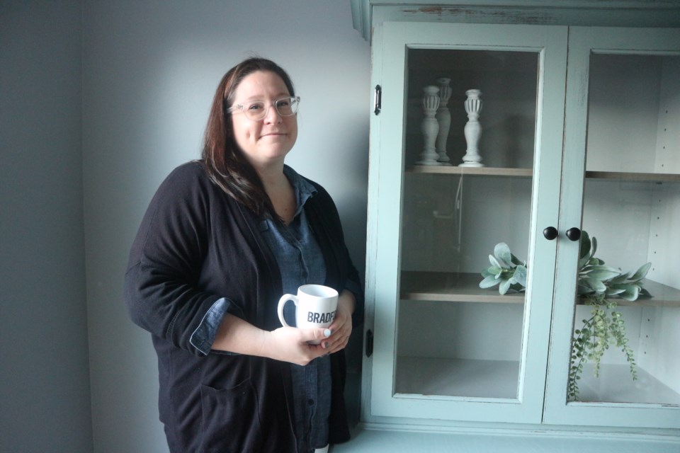 Katie Scott, the owner and artist behind painted furniture business Salvaged by K.Scott. Natasha Philpott for BradfordToday