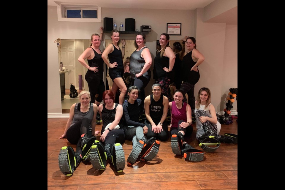 Kangaroos in training at a a Kangoo class. Submitted photo 