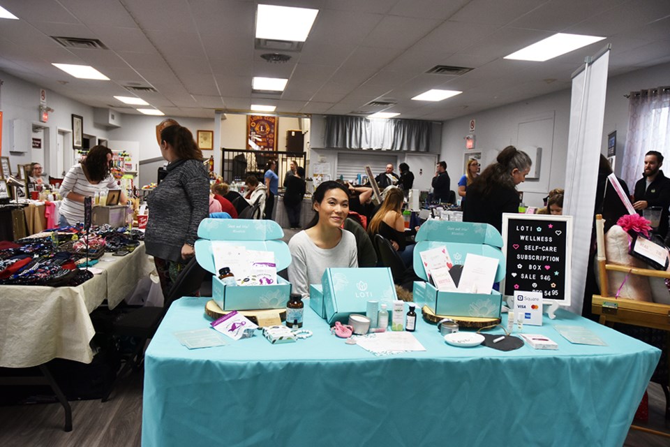The Innisfil Lions Hall in Alcona was filled with health and lifestyle businesses, for the Innisfil Health and Wellness Show. Miriam King/Bradford Today