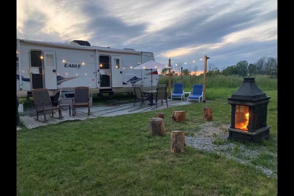Glamping at Wishing Well Sanctuary in the luxury camper