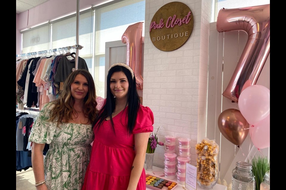Pink Closet Boutique owners, mother-daughter duo, Cindy Weidelich and Tamara Jones