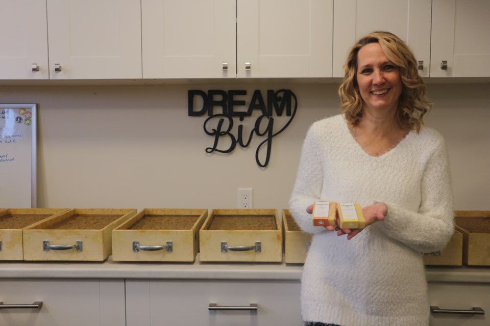 Bradford resident, Carolyn Penrose is the face behind Carma Soap Co. Natasha Philpott/BradfordToday                               