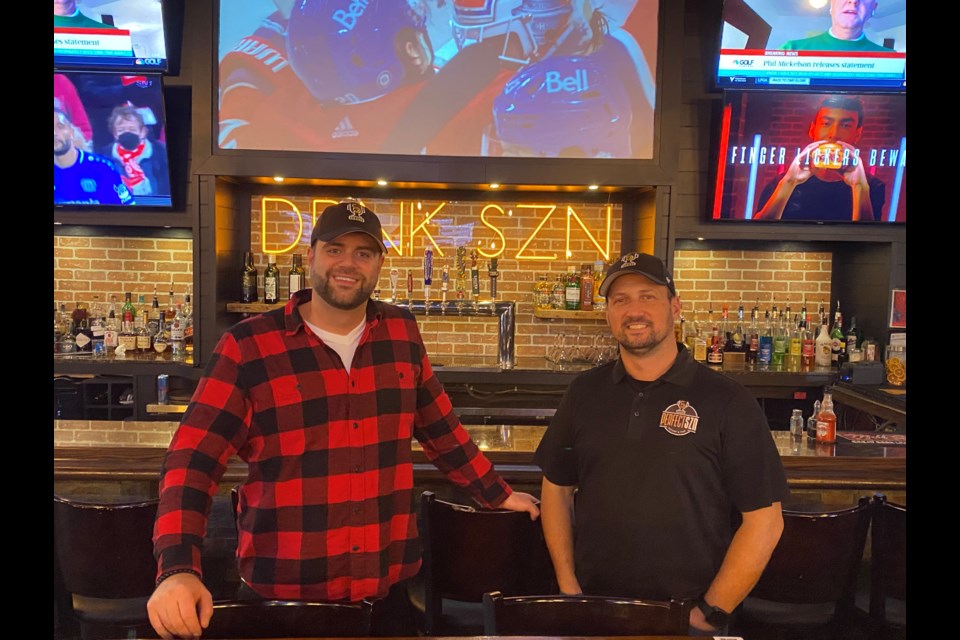 Eric Fex and Jason Farrugia owners of Perfect SZN eatery and pub in Bradford