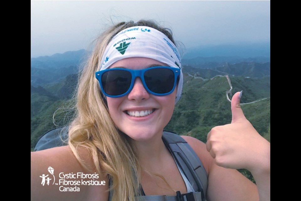 Madi Vanstone on her trip to the Great Wall of China. Submitted Photo.