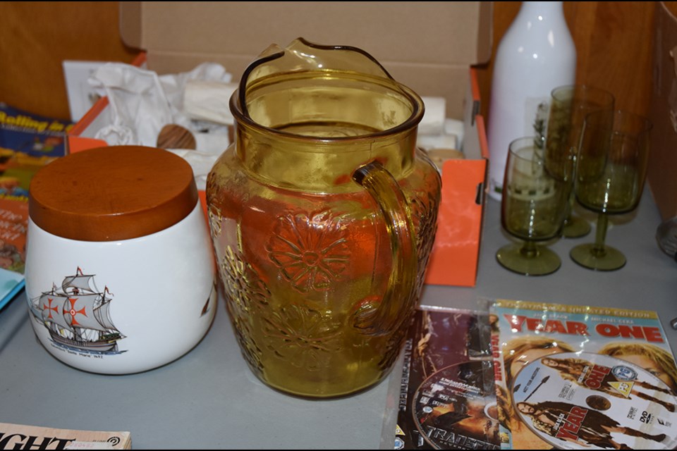 Treasures available for a donation at the monthly Bradford United Church Treasure Sale. Miriam King/BradfordToday