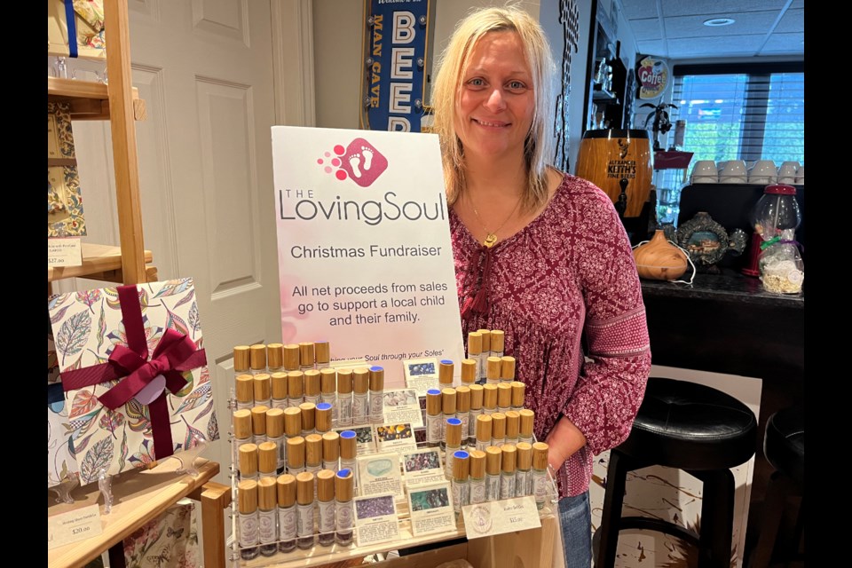 Loredana Battistella of The Loving Soul is donating profits from her roller bottle sales to a family in need this Christmas